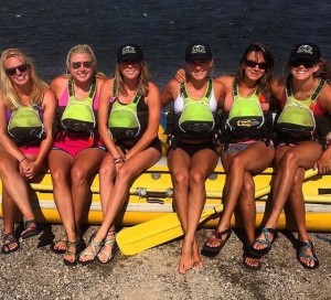 Our awesome raft gals